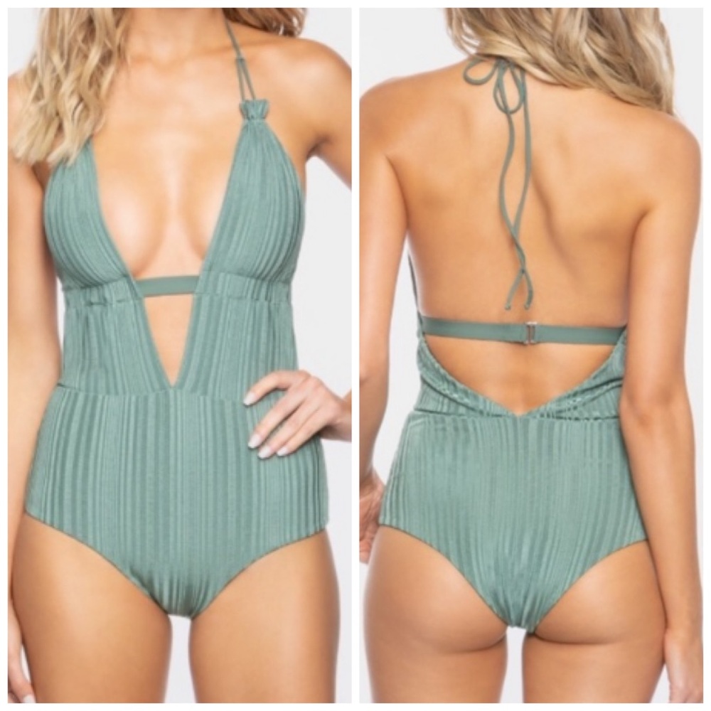 Tavik One Piece Swimsuit Green XS
